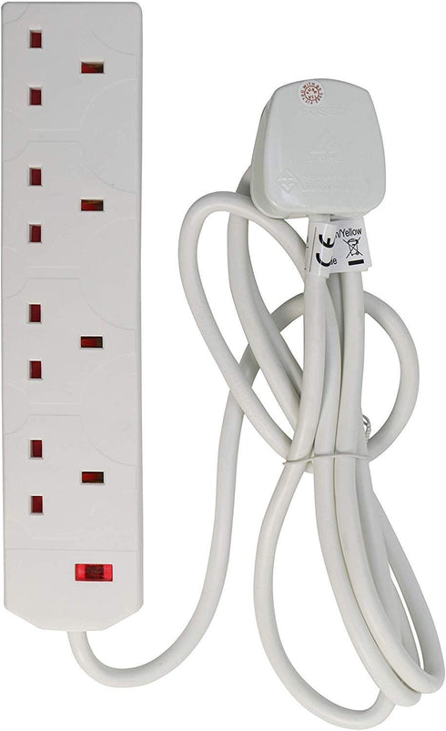 Daewoo Extension Lead 4 Gang 2M Cable - Durable & Safe