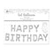 EUROWRAP HAPPY BIRTHDAY SILVER FOIL BALLOON APX 24 X 35CM. 28848-HBSCC