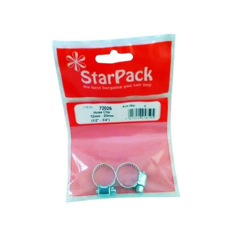 Hose Clip Pack 12mm-20mm - Secure Your Hoses with STAR PACK 72026