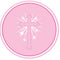 8PK RELIGIOUS PLATES PINK. DP31031