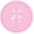 8PK RELIGIOUS PLATES PINK. DP31031