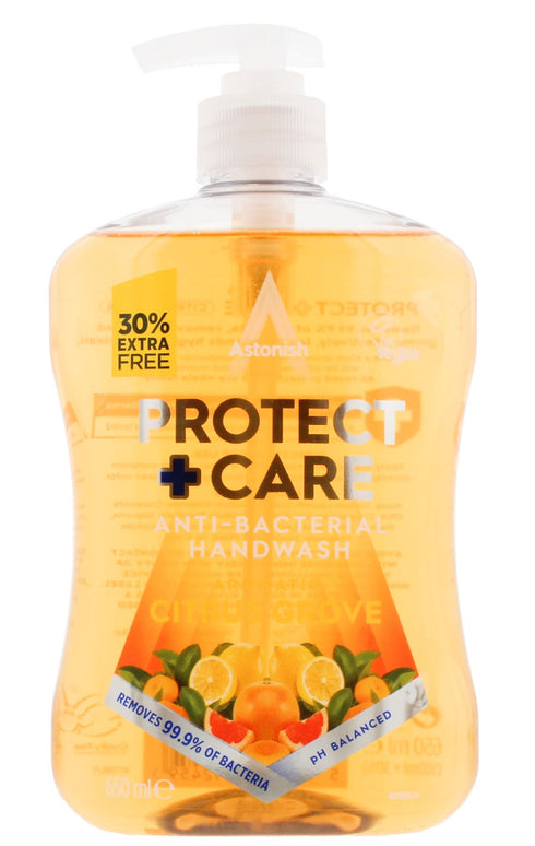 ASTONISH PROTECT PLUS CARE HAND WASH CITRUS GROVE 650ML. C4770