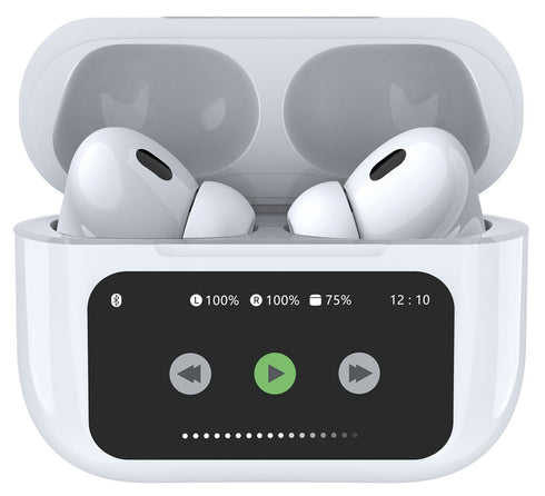 AV:LINK EAR SHOTS TRUE WIRELESS EARPHONES WITH CHARGING CASE AND LED TOUCH SCREEN. 100.578UK