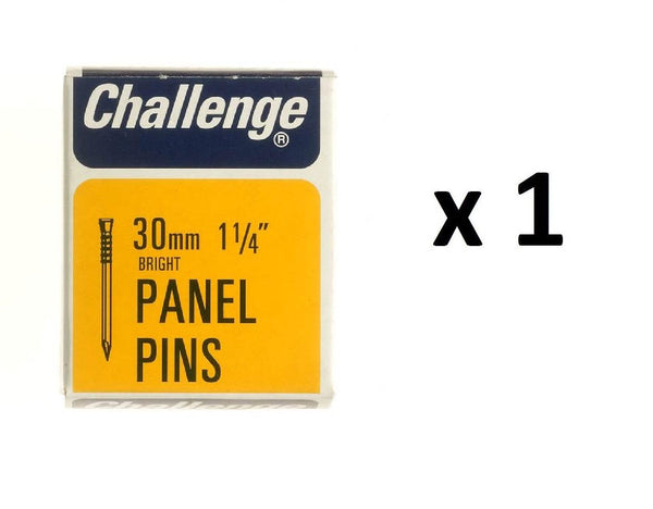 Panel Pins 30mm - Challenge Bright 40g FS10610 for DIY Projects