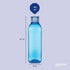 SISTEMA SQUARE ASSORTED COLOUR WATER BOTTLE 725ML. SIS880