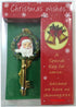 DELUXE FATHER CHRISTMAS SANTA MAGIC FRONT DOOR PEWTER KEY 5075. JD3441