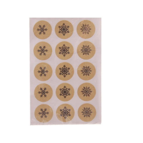 60 CHRISTMAS SNOWFLAKE STICKERS CRAFT LABEL FROZEN PARTY CARD PARTY DECORATION. PTCRFT03