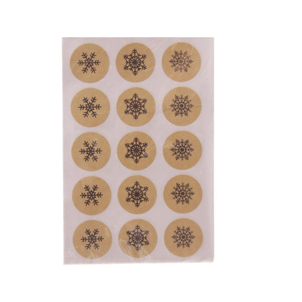60 CHRISTMAS SNOWFLAKE STICKERS CRAFT LABEL FROZEN PARTY CARD PARTY DECORATION. PTCRFT03