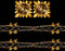 PACK OF 2 15CM FOIL GARLAND GOLD. DP54946