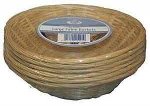 Bamboo Catering Baskets - JVL Set of 6 Oval, 15-133
