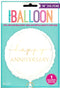 Anniversary Foil Balloon - Unique Happy 18" Round | UNI85909