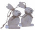 EASTER 2 PACK WOODEN HANGING BUNNIES. DP06534
