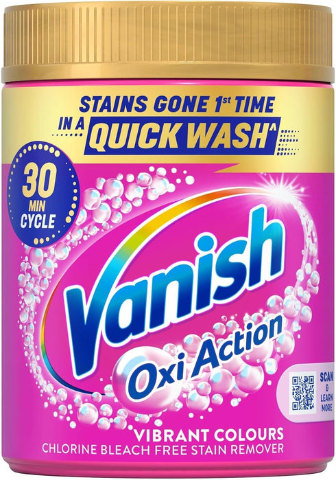 VANISH GOLD OXI ACTION 470 GM LAUNDRY STAIN REMOVER POWDER FOR COLOURS. PTHOVAN115