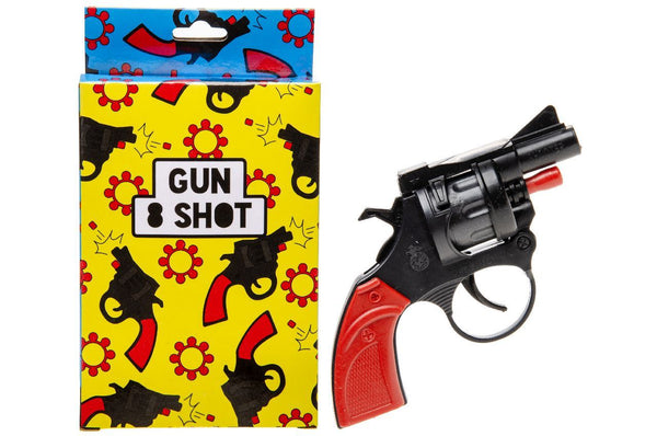 8-SHOT REVOLVER PISTOL CAP GUN PLAY SET. LG2339