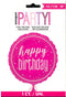 UNIQU PINK HAPPY BIRTHDAY ROUND FOIL BALLOON 18". UNI82286