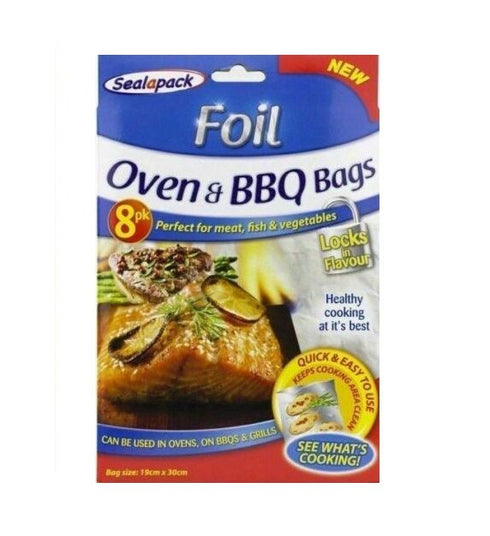 BBQ Foil Bags - Sealapack Oven & Grill Bags 6 Pack SAP026