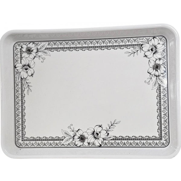 MELAMINE ASORTED RECTANGULAR TRAY 34 X 25CM. MEL126