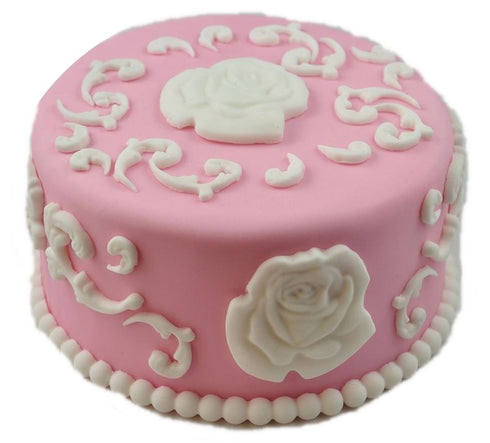 Silicone Rose Mold - Pink Fondant Mould 10A10191