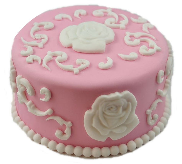Silicone Rose Mold - Pink Fondant Mould 10A10191