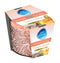 PAN AROMA SCENTED PRINTED GLASS CANDLE - CASHMERE & APRICOT. PAN0679