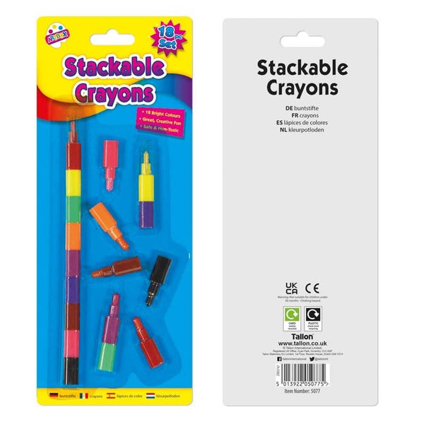 ARTBOX 18 PCS STACKABLE CRAYONS SET. TA5077