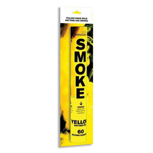 TRAFALGAR HANDHELD DAYTIME COLOURED SMOKE- YELLOW. CR-RPS001Y