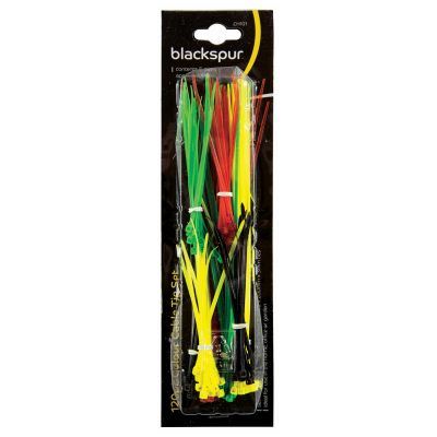 Assorted Cable Ties - BLACKSPUR 120 PC Set CH101