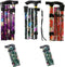PRIMA ASSORTED FLORAL FOLDING ADJUSTABLE WALKING STICK. 41170C