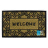 Welcome Door Mat - JVL Woven Tuffscrape Scraper 45x75cm