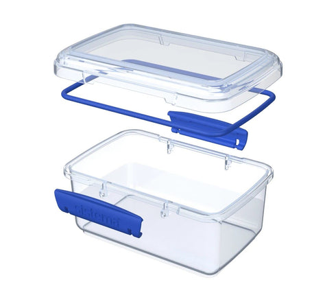 SISTEMA KLIP IT CLEAR FOOD STORAGE CONTAINER WITH BLUE CLIPS 1 LTR. SIS1600
