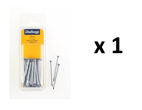 Masonry Nails 50mm - Zinc Plated, 40 Pack FS40277