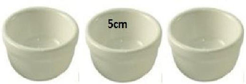 SET OF 3 CERAMIC BOWLS RAMEKINS 5CM. 10A20053