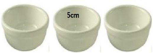 Ceramic Ramekins Set - 3 Bowls, 5cm | 10A20053