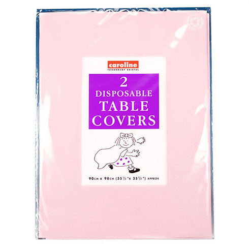 Paper Table Covers - Caroline Pink 90cm Square, 2 Pack CV1322