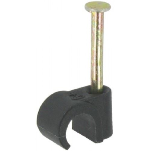 Cable Clips Black - FAST PAK VALUE 1529 7.0MM, 30 Pack