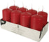 PACK OF 8 RED PILLAR CANDLES 50 X 100 MM. PS17987