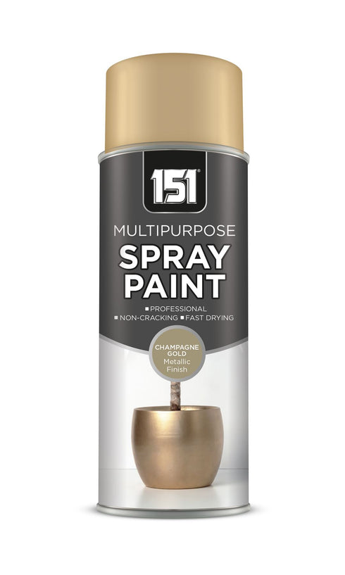 Champagne Gold Spray Paint - 151 Metallic Gloss Finish 400ml