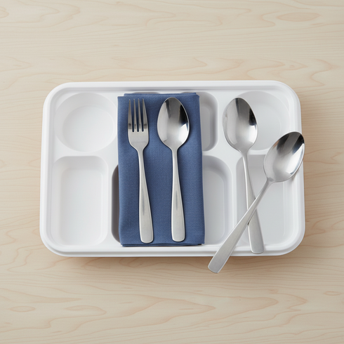 HEAVY DUTY 7 COMPARTMENT PLASTIC DINNER PLATES - 50PC. DD9702