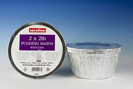 Pudding Basins with Lid - Caroline 2 lb Pack of 2, #1046
