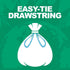 Heavy Duty Refuse Sacks - ECO 80L Drawstring Bin Bags 20/PK