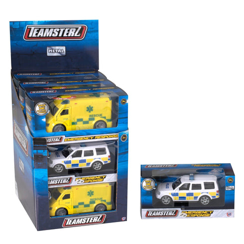 TEAMSTERZ LIGHT & SOUND EMERGENCY RESPONSE VEHICLE TOY. 1373617