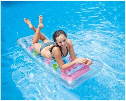 INTEX 59894EU 18 POCKET POOL LOUNGE FLOAT MAT 74" X 28". TY2644 59894EU