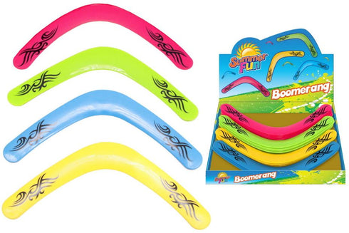 Neon Boomerang Toy - SUMMER FUN NEON COLOUR BOOMERANG TY2903