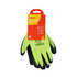 AMTECH HI-VIS LATEX COATED WORK GLOVES - LARGE (SIZE 9). AMN2381