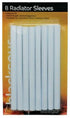 Radiator Pipe Covers - BLACKSPUR 15MM White Sleeves Pack of 8