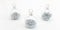 6 SILVER BAUBLE CHRISTMAS DINNER TABLE SEATING NAME PLACECARD HOLDERS. XMS0602