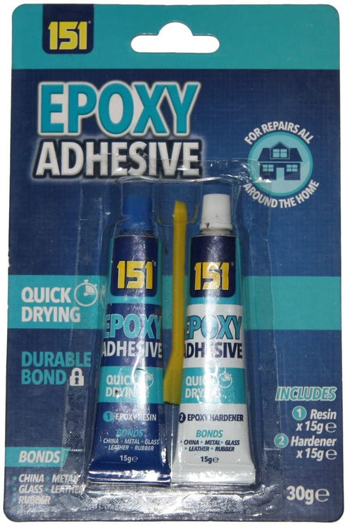 Epoxy Adhesive Glue - 151 Two Part, Resin & Hardener, 2x15g
