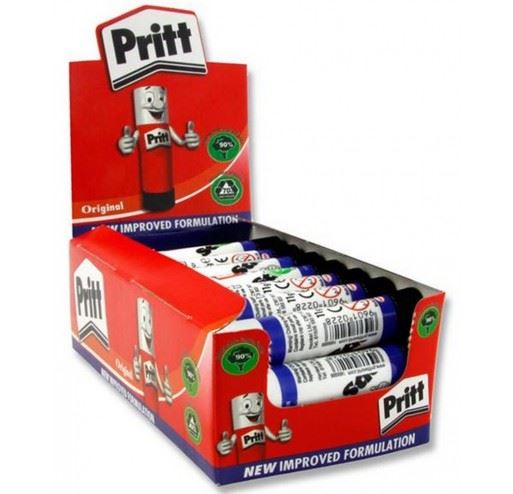 Pritt Stick Glue 11gm Pack of 25 - Non-Toxic Adhesive 1564149