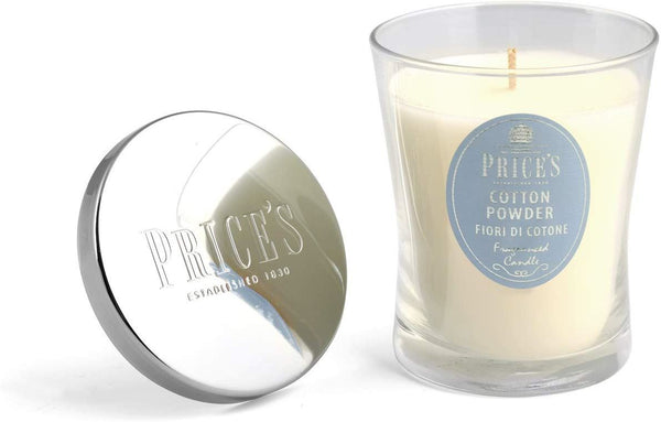 SIGNATURE MEDIUM JAR CANDLE 45HRS - COTTON POWDER. CJM010325