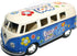 VW CAMPERVAN PEACE LOVE 1:32 SCALE DIECAST TOY CAR. TY4226